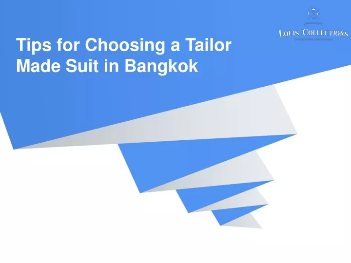 tips for choosing a tailor made suit in bangkok