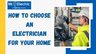 How To Choose an Electrician For Your Home