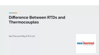 Difference Between RTDs and Thermocouples