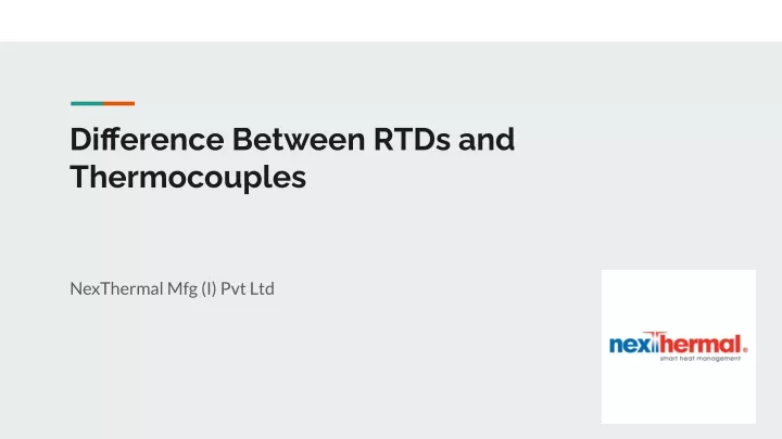 difference between rtds and thermocouples