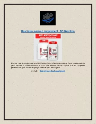 Best intra workout supplement