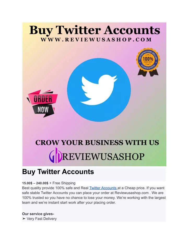 buy twitter accounts