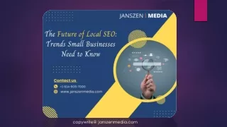 The Future of Local SEO: Trends Small Businesses Need to Know
