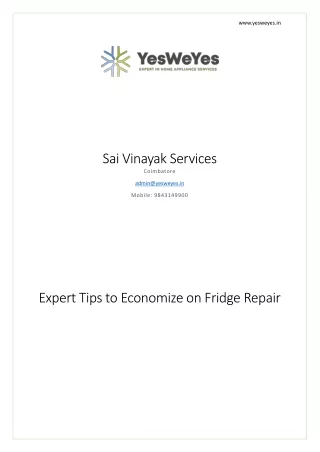 Expert Tips to Economize on Fridge Repair