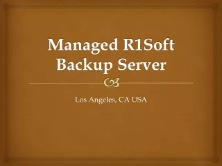 Managed R1Soft Backup Server