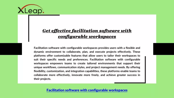 get effective facilitation software with