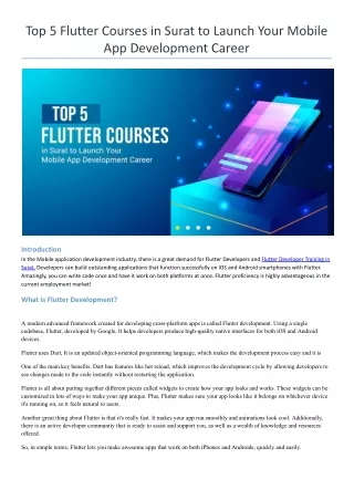 Top 5 Flutter Courses in Surat to Launch Your Mobile App Development Career (1)