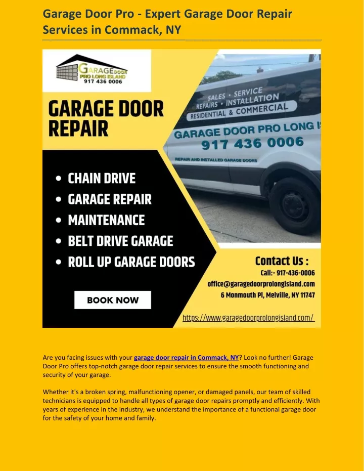 garage door pro expert garage door repair