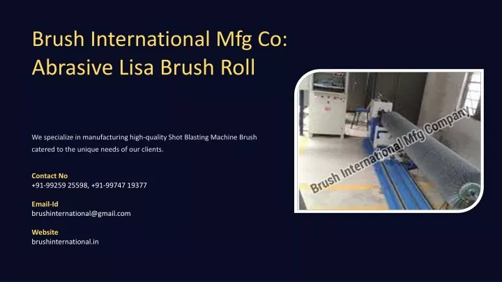 brush international mfg co abrasive lisa brush
