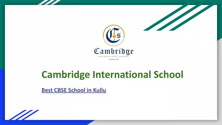 cambridge international school best cbse school