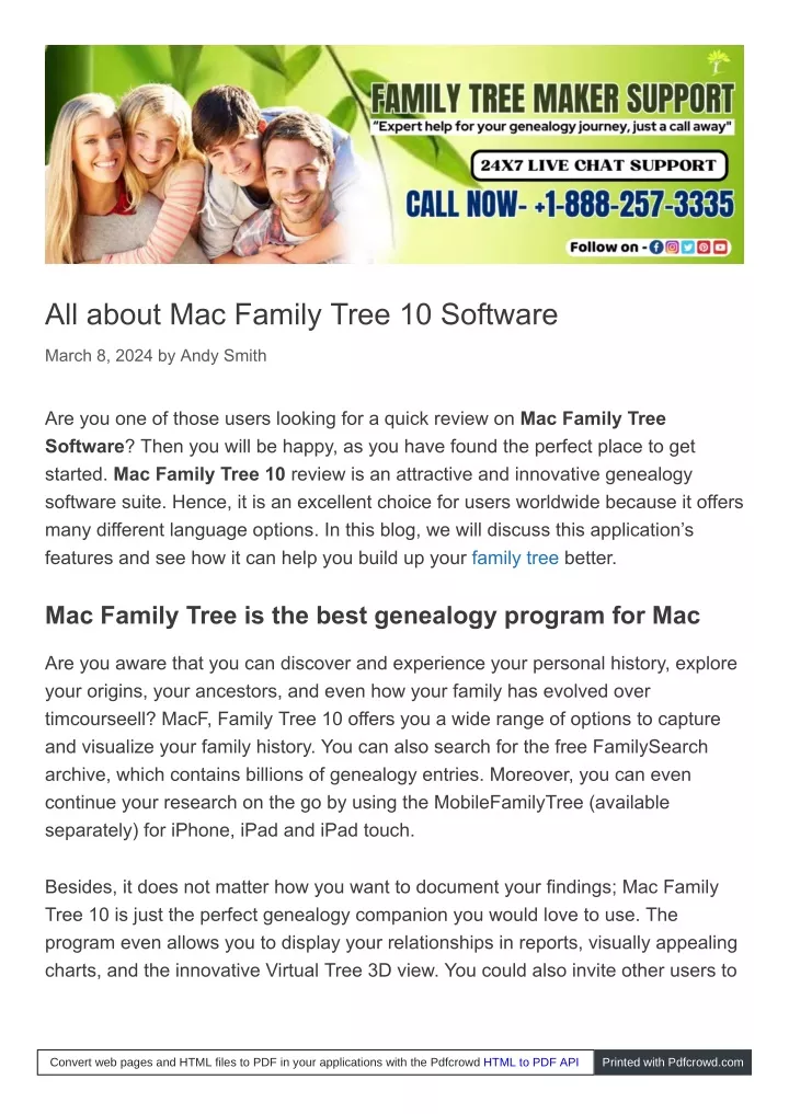 all about mac family tree 10 software