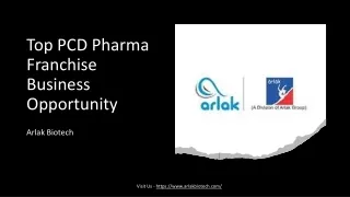 Top PCD Pharma Franchise Business Opportunity - Arlak Biotech