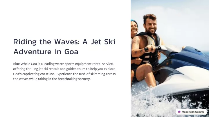 riding the waves a jet ski adventure in goa