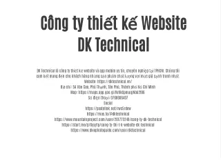 c ng ty thi t k website dk technical