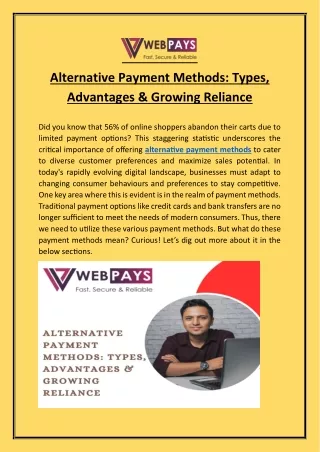 Alternative Payment Methods: Types, Advantages & Growing Reliance