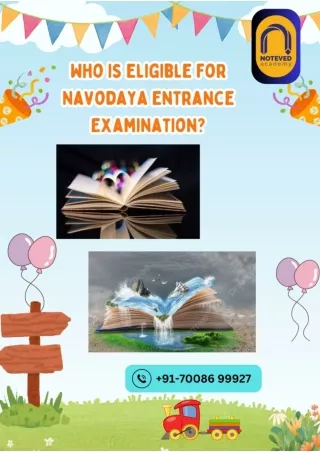 Who is eligible for Navodaya Entrance Examination