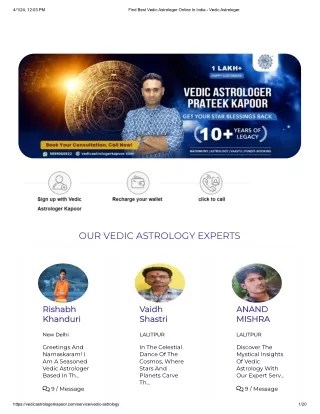 Find Best Vedic Astrologer Online In India - Vedic Astrologer