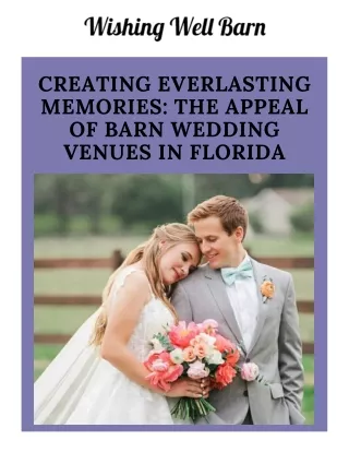 Rustic Charm: Barn Wedding Venues in Florida