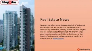 Reale Estate News, Tranding Real estate News,News