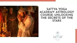 Unlock the Cosmos: Sattva Yoga Academy Astrology Course