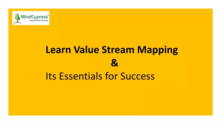 learn value stream mapping its essentials for success