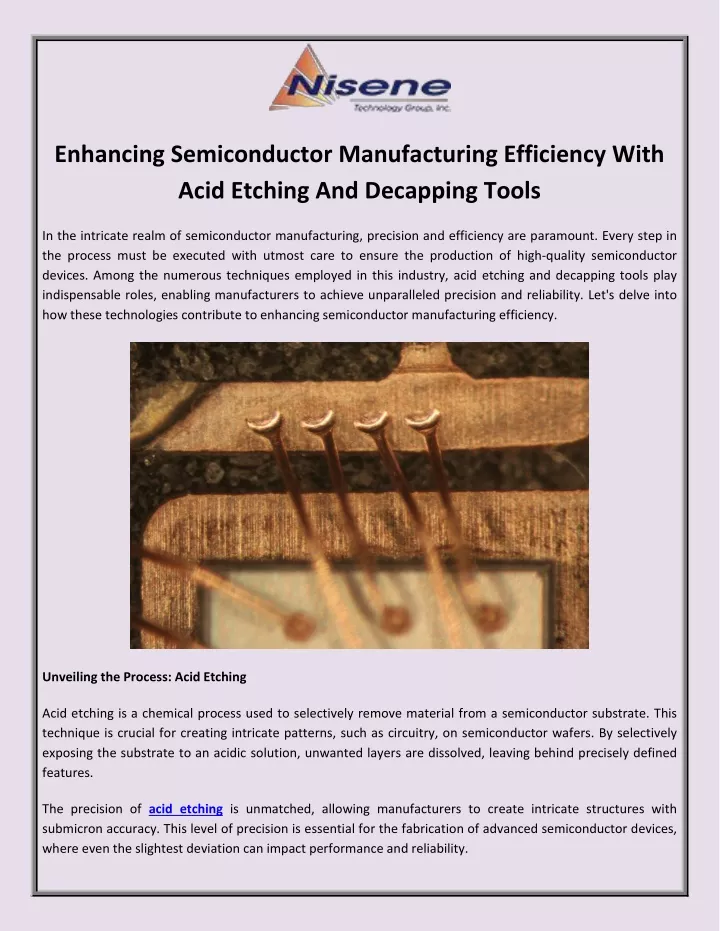 enhancing semiconductor manufacturing efficiency