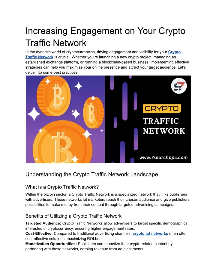 increasing engagement on your crypto traffic