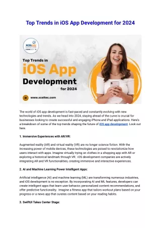 iOS app Development Company  in the  USA