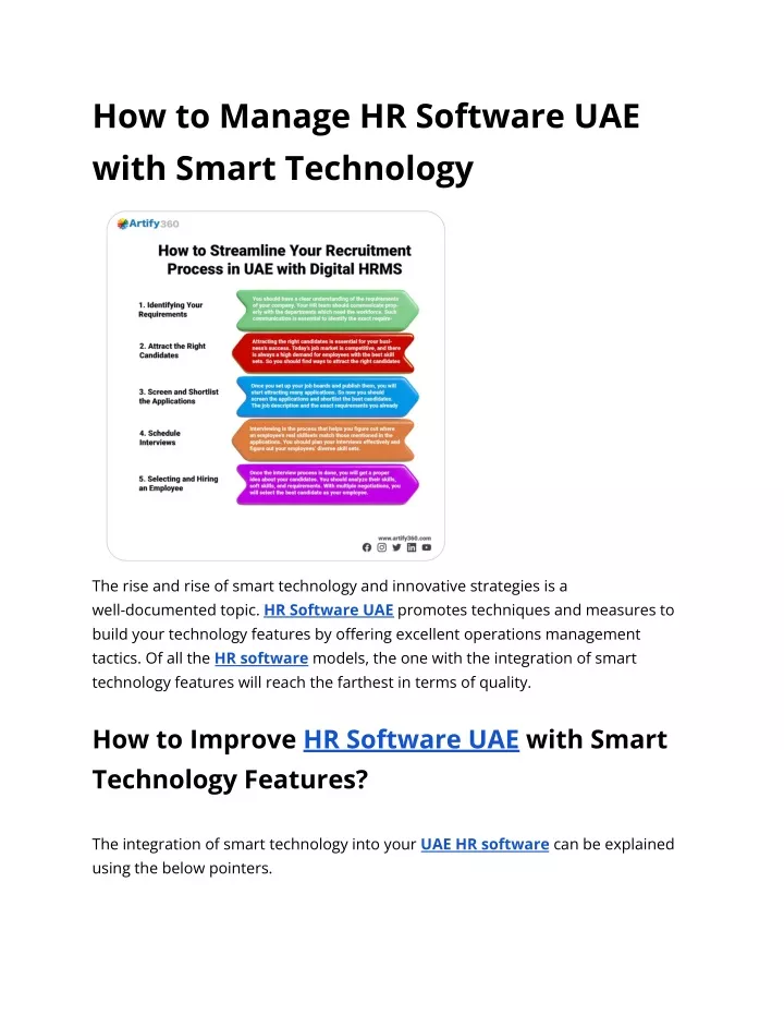 how to manage hr software uae with smart