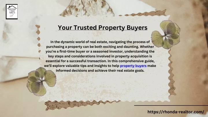 your trusted property buyers