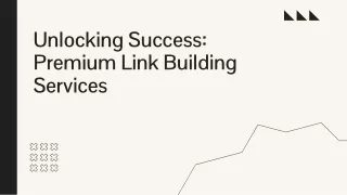 Unlocking Success Premium Link Building Services