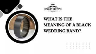WHAT IS THE MEANING OF A BLACK WEDDING BAND?