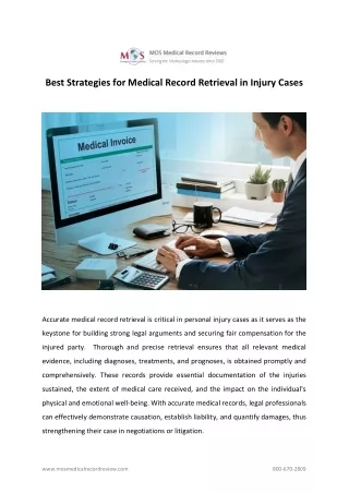 Best Strategies for Medical Record Retrieval in Injury Cases