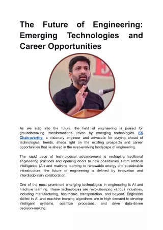 The Future of Engineering_ Emerging Technologies and Career Opportunities