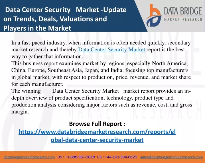 data center security market update on trends