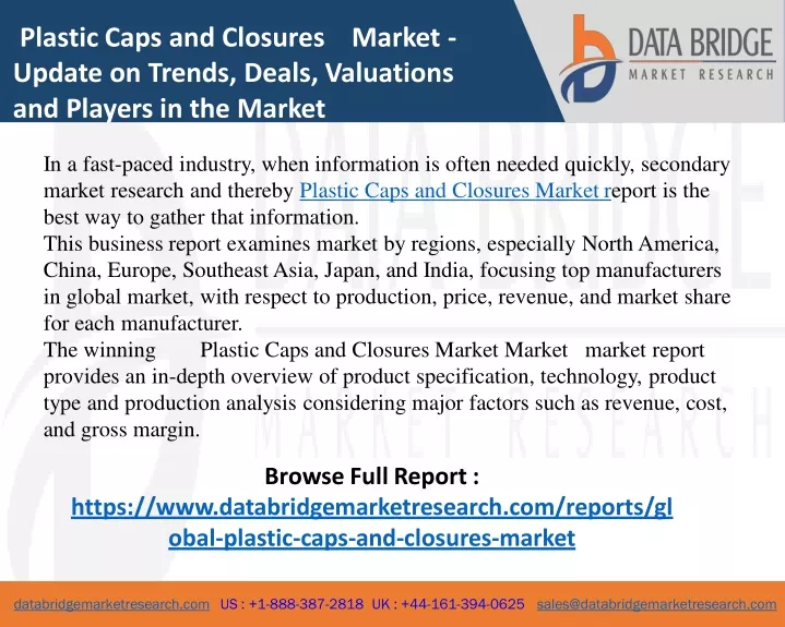 plastic caps and closures market update on trends