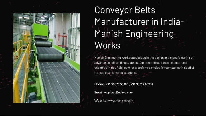 conveyor belts manufacturer in india manish
