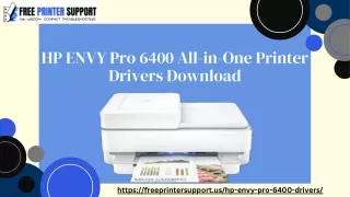 HP ENVY Pro 6400 All-in-One Printer Drivers Download