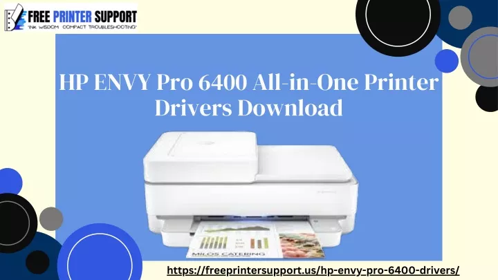 hp envy pro 6400 all in one printer drivers