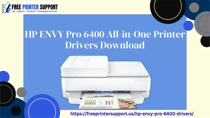 hp envy pro 6400 all in one printer drivers