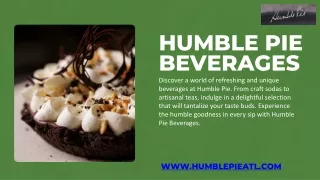 Humble Pie Beverages - Restaurant & Pizzeria
