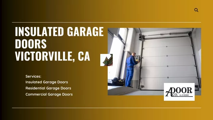 insulated garage doors victorville ca