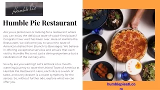Humble Pie Restaurant - Westside Atlanta Restaurants
