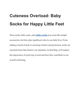 Cuteness Overload_ Baby Socks for Happy Little Feet