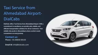 Taxi Service from Ahmedabad Airport, Best Taxi Service from Ahmedabad Airport