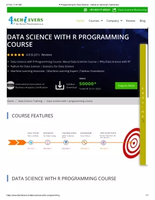 Top data science with r programming - 4achievers