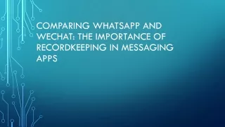 comparing whatsapp and wechat the importance