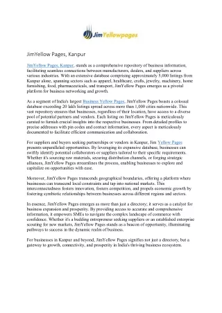 jimyellow pages kanpur jimyellow pages kanpur