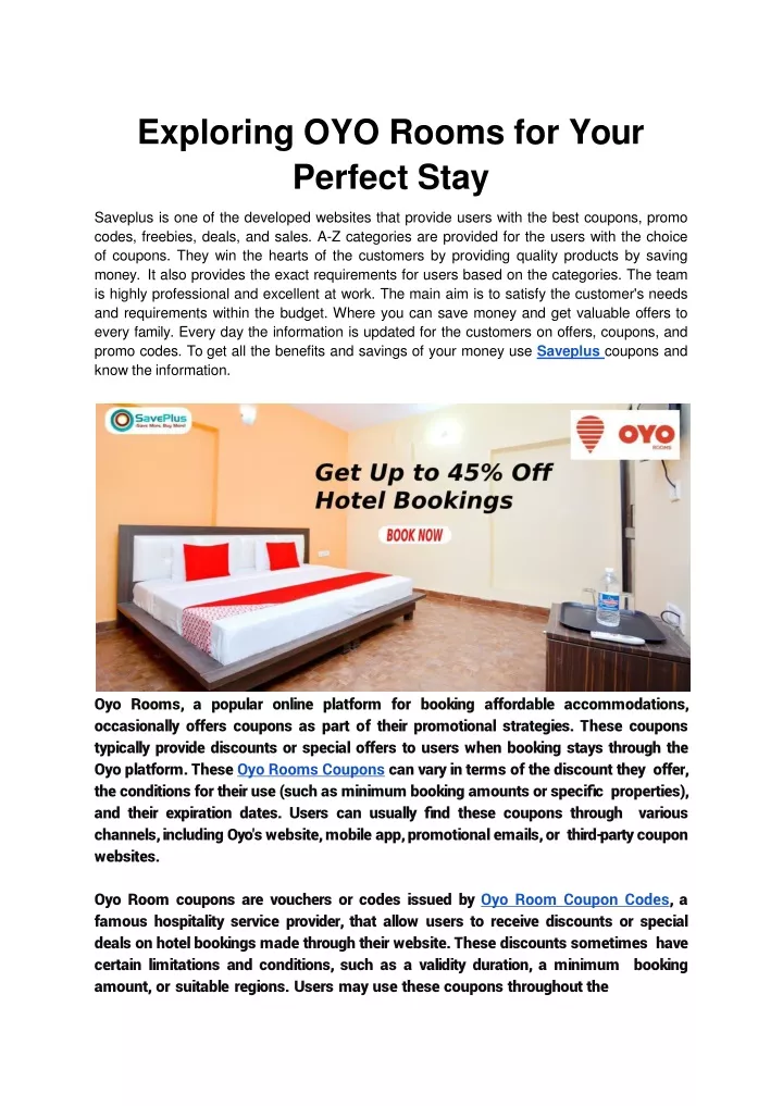 exploring oyo rooms for your perfect stay