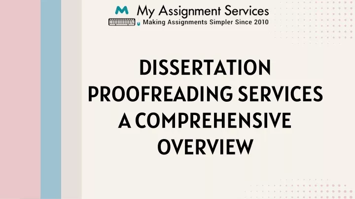 dissertation proofreading services